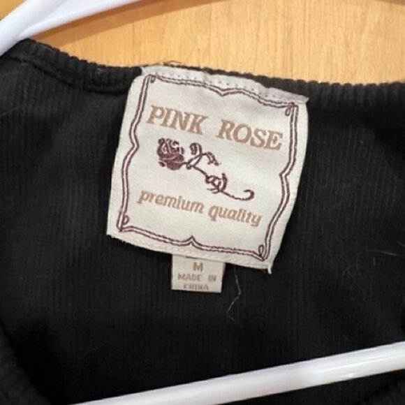 Women's/Junior's PINK ROSE Black Sequin Dress Size M - Picture 5 of 5